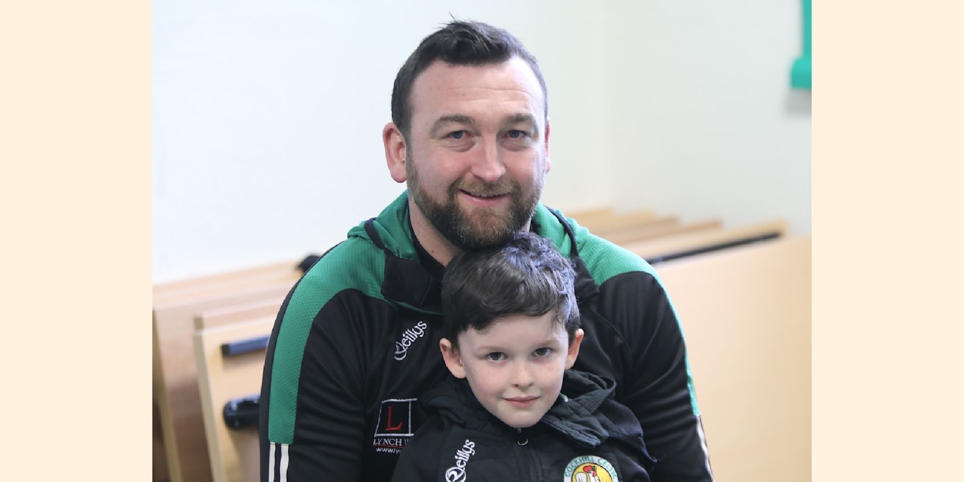 Cockhill Celtic manager Gavin Cullen with his son Ben. (Photo - Tom Heaney, nwpresspics)
