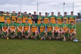 The Donegal U-20 panel who ended up facing Derry in Owenbeg on Wednesday