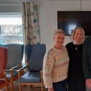 Patricia McMonagle, Katie Kearns (Nurse Manager) and Gregory Gillespie (Carer)