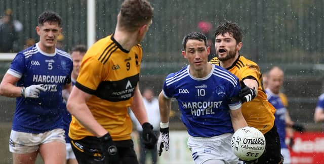 Brendan McDyer on the attack for Naomh Conaill. Photo: Thomas Gallagher.