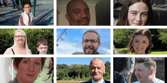 Images of the ten people who lost their lives in Friday's tragic explosion in Creeslough