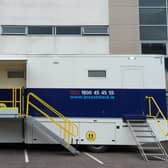 The temporary Breast Check unit in Donegal Town PHOTO Siobhan McGowan