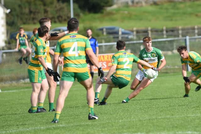 Wogan repeated the trick, although a minute later, to give the visitors the perfect start, slamming a shot down low past Cathal Gallagher from Jack Gallagher’s pass.  The Glenswilly centre-back then pointed and just four minutes in, they led 1-1 to 0-0.