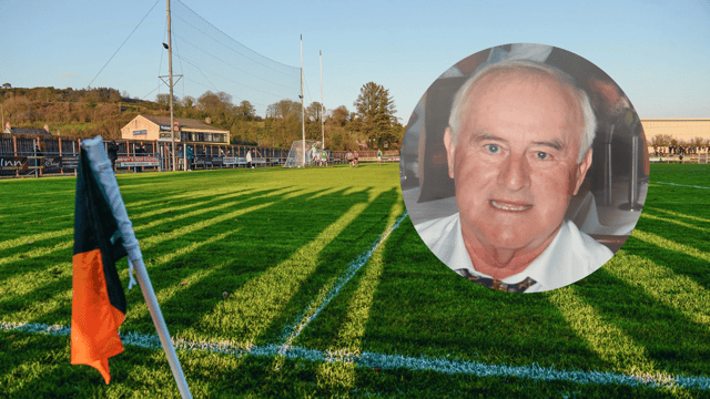 O'Donnell Park, the home of St Eunan's GAA club and, inset, the late Seamus Hoare