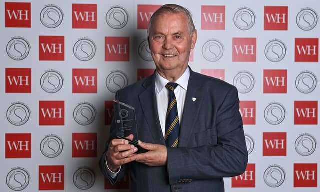 Brian McEniff pictured with his GAA Writers' Hall of Fame Award which he received last weekend Picture: Sportsfile