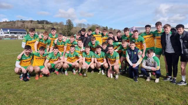 Donegal celebrate winning the Leo Murphy Cup on Saturday