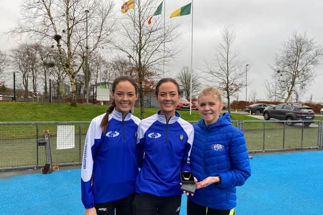The presentation of the necklace, sourced from Cowpers Jewellers in Limerick, was made by Finn Valley AC stalwart Catriona McGranaghan, who retuned as the fourth female in the race (19:13).