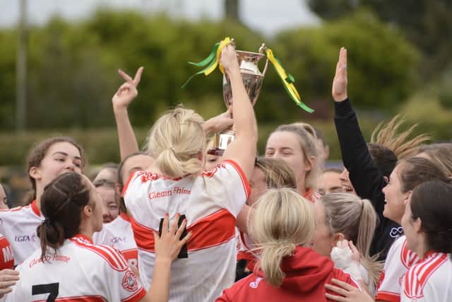 With the clock as big an obstacle as the scoreboard at that stage, Bonner pulled one back and, with things now at a frenzy, equalised in the second minute of injury time as Termon got caught coming out with the ball.