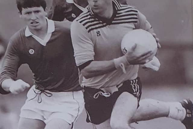 “I played with John Quigley and he always gave 110 per cent for Naomh Ultan and Killybegs and ourselves amalgamated for one year in 1980 and the county board brought in a competition called the Junior Shield as soccer was going strong in both areas.