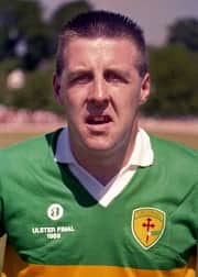 His partner at midfield in ‘92 was Brian Murray (below). His grandfather was a taxi driver in Monaghan and he used to drive us to our matches when I was at St Macartan’s. His father was from Monaghan town and was a Garda. Brian would also go on to become a Garda.