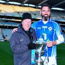 John Cassidy pictured with Paul Durcan in Croke Park