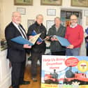 Presenting the archives of the CIE "Nuacht" magazine John Cassidy along with Howard Bustard, Paddy Meehan, Neil McCaughran, Shane Cassidy and Sandra Barrossa PICTURE: MATT BRITTON
