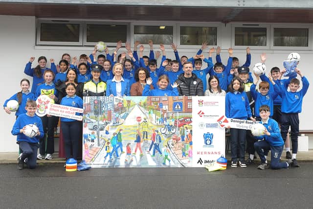 “The road safety art competition provides a platform to discuss road safety in classrooms across the county and raises awareness of how the small habits we create can keep us safe on and near the roads. By introducing key messages early, it can help shape lifelong habits. I would like to thank all the students who took part, and the teachers and schools for supporting this important road safety initiative and Finn Harps F.C. for their continued partnership.”
