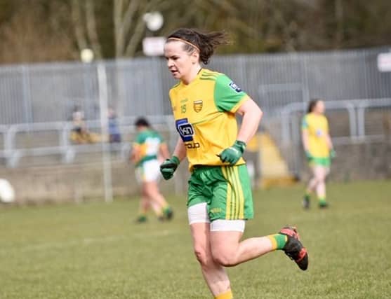 Geraldine McLaughlin . . . another wonder goal for Donegal.