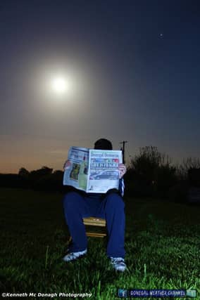 Kenneth McDonagh captured this great moonlit image.