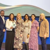 Leeanne Patterson, Emma McNulty, Nivi Garhewal, Lee-Anne Burke and Tracy Moore were presented with the award by Rob Daly, Chief Customer Officer, CPL. Photo: Paul Sharp/SHARPPIX