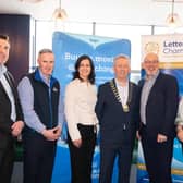Bank of Ireland  – Barry Gallagher, Eoin Bonner, Yvonne Boal, Jimmy Stafford, Derek Plumb, Stella Greene,  Benedict Gallagherat the Letterkenny Chamber Presidents Breakfast in Kernans Bistro