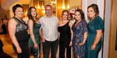 Donna Morrow, Kelsie Morrow, Jason Morow, Alice Boyle, Helena Boyle and Janet McCausland at the Finn Valley Show Annual Dinner in the Villa Rose. Photos: Clive Wasson