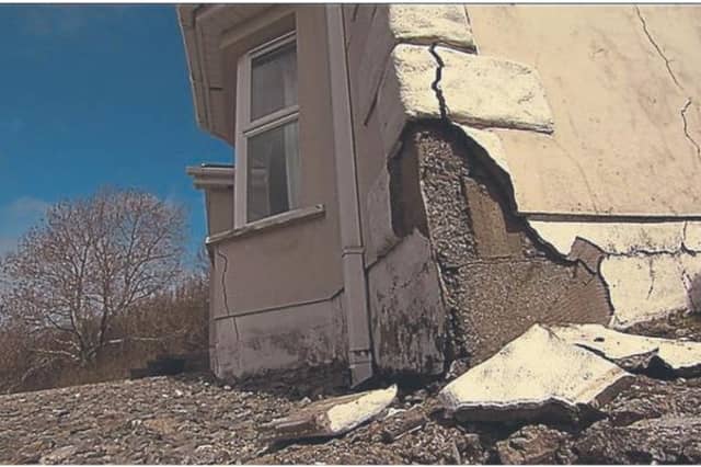 Thousands of properties were built using defective concrete blocks around the county