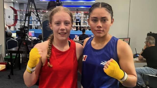Kerry Brown, left, is set to box for Ireland on Saturday