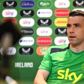    Seamus Coleman during a Republic of Ireland media conference at FAI Headquarters in Abbotstown, Dublin  