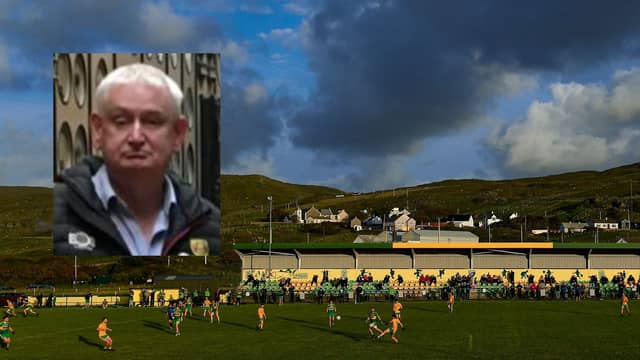 Naomh Columba GAA club have paid their respects to the late Andrew O'Hare, inset