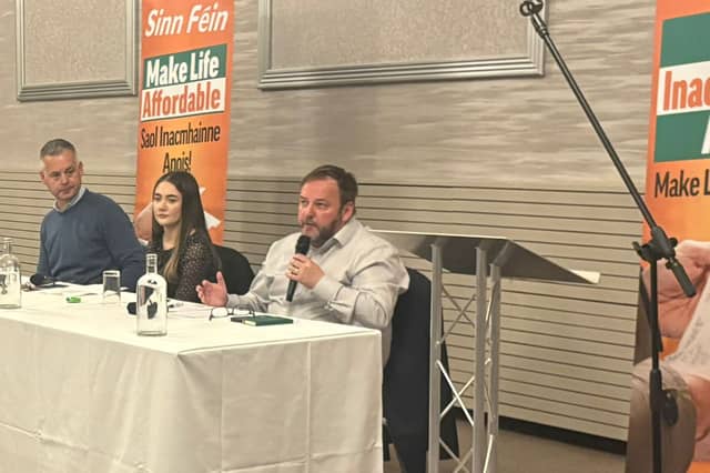 The Sinn Féin cost-of-living public meeting in Letterkenny