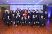 Pictured at the inaugural Re-turn Awards at Croke Park are students and teachers from St Aengus NS