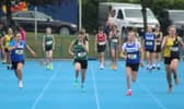 A range of events are listed in both track and field from under-10s up to Open 16+