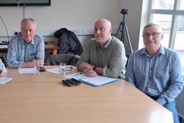 Representatives of Letterkenny Area Friends of the Earth: Tom Hannigan; Jim
Doherty; Alan Evans