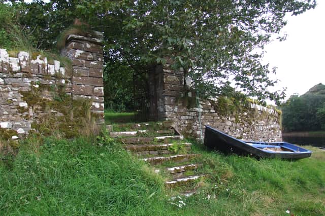 Entrance to St. Naul's Historic Graveyard in Inver