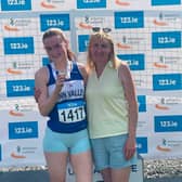 Katie Louise McMonagle with coach Ann Slevin