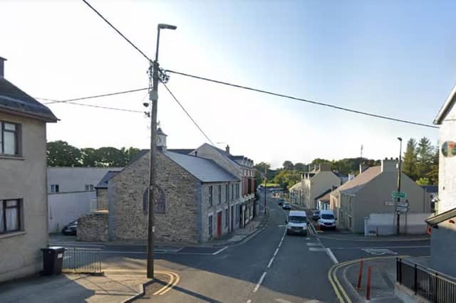 A 50km/h speed limit is in place through the village