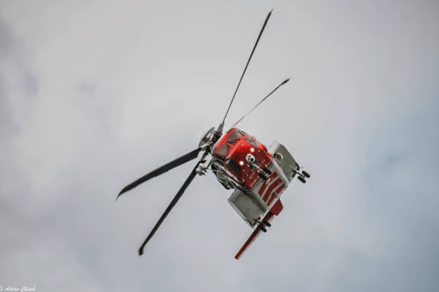 Two people were airlifted to the hospital for medical treatment