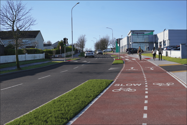 Cycle lanes, widened footpaths, new walking and cycling bridges, and new pedestrian crossings are all underway as part of the project