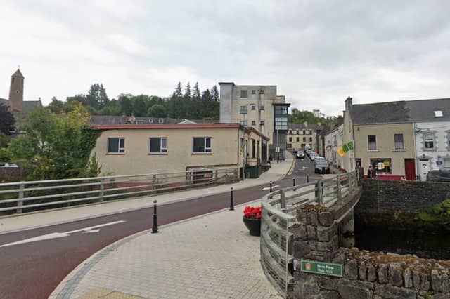 The view of Donegal Town's Water Street from New Row