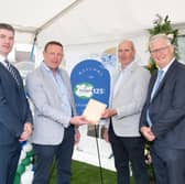  Lawrence McNamee, second from left, and Raymond Barlow, second from right, in 2024