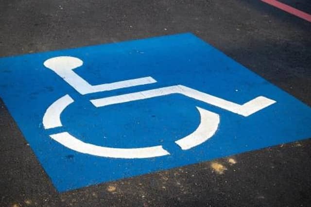 Disabled parking spaces can only be used by permit holders