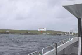 View of planned Inishbofin Island site from the sea