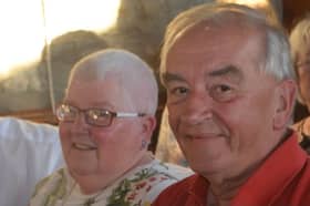 Rev Canon Stanley Johnson and his late wife  Rev Sheila Johnson who died in a road traffic collision last year