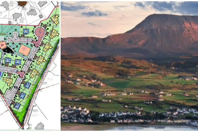 Planned development layout for proposals in Dunfanaghy
