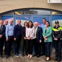 Minister Catherine Ardagh on her visit to Donegal last month