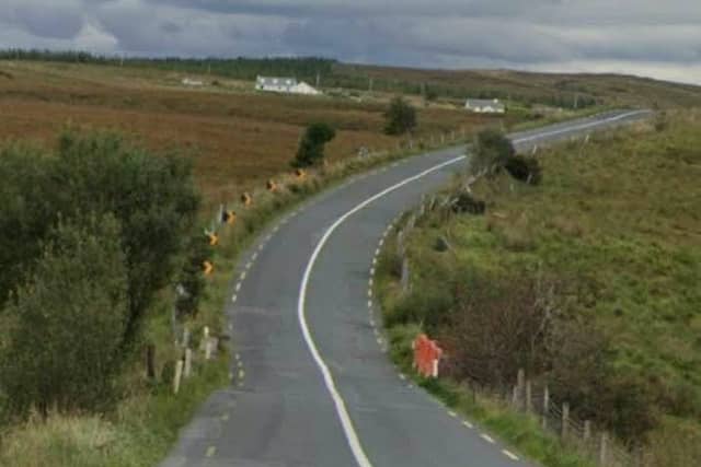 Curreen Bridge, located 1.3 km west of Fintown
