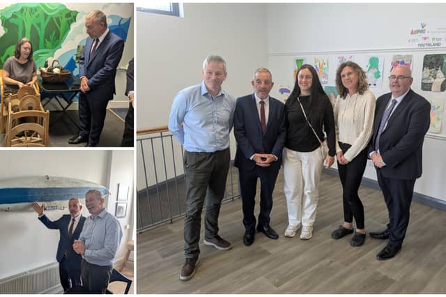 Minister Jerry Buttimer visited the Bundoran Community Centre as part of a South Donegal tour