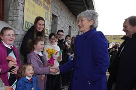 Uachtarán na hÉireann Catherine Connolly at Ardara Community Childcare during her first official visit