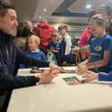 Mark English attended a special homecoming event at Finn Valley AC