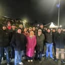 Donegal and Derry councillors along with Sinn Féin activists at Garvaghy Road