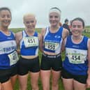 The winning Finn Valley AC women's novice team of Martina Quinn, Emily Callaghan, Emer O'Brien and Órlaith McCrory