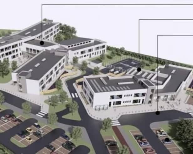 3D Visuals of the proposed school campus by Kennedy Fitzgerald Architects
