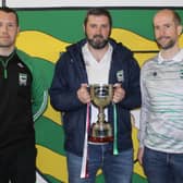 Dougie McDaid, Dan Gallen and Brendan Heeney of Sean MacCumhaills